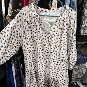 Floral Button-Down Dress